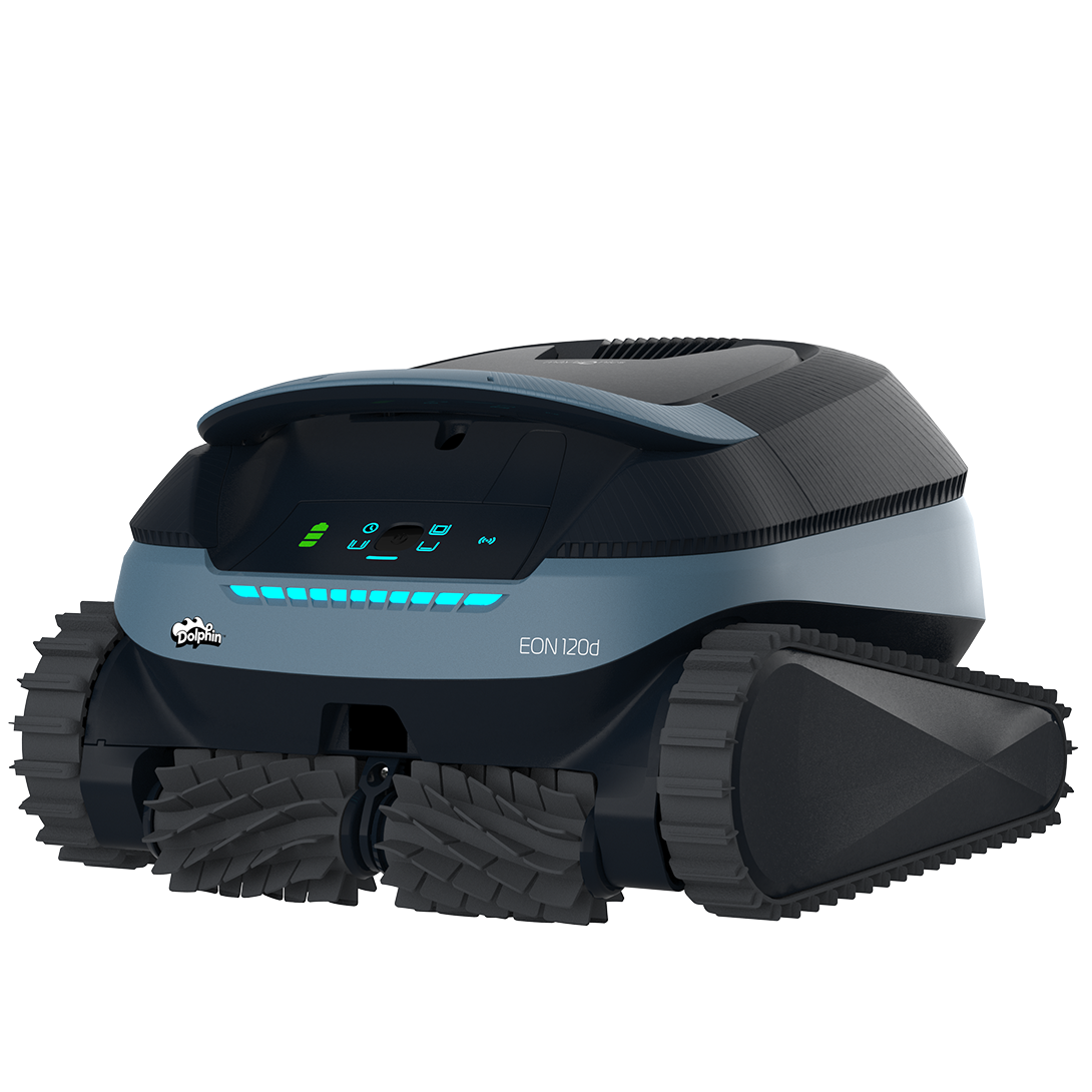 Dolphin EON 120d cordless robotic pool cleaner — full unit view